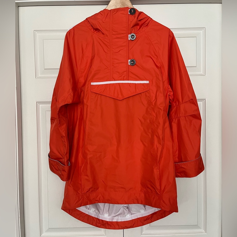 lululemon athletica Orange Hooded Lightweight Trench Pullover